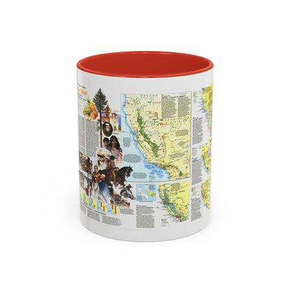 USA - Far West 2 (1984) (Map) Accent Coffee Mug