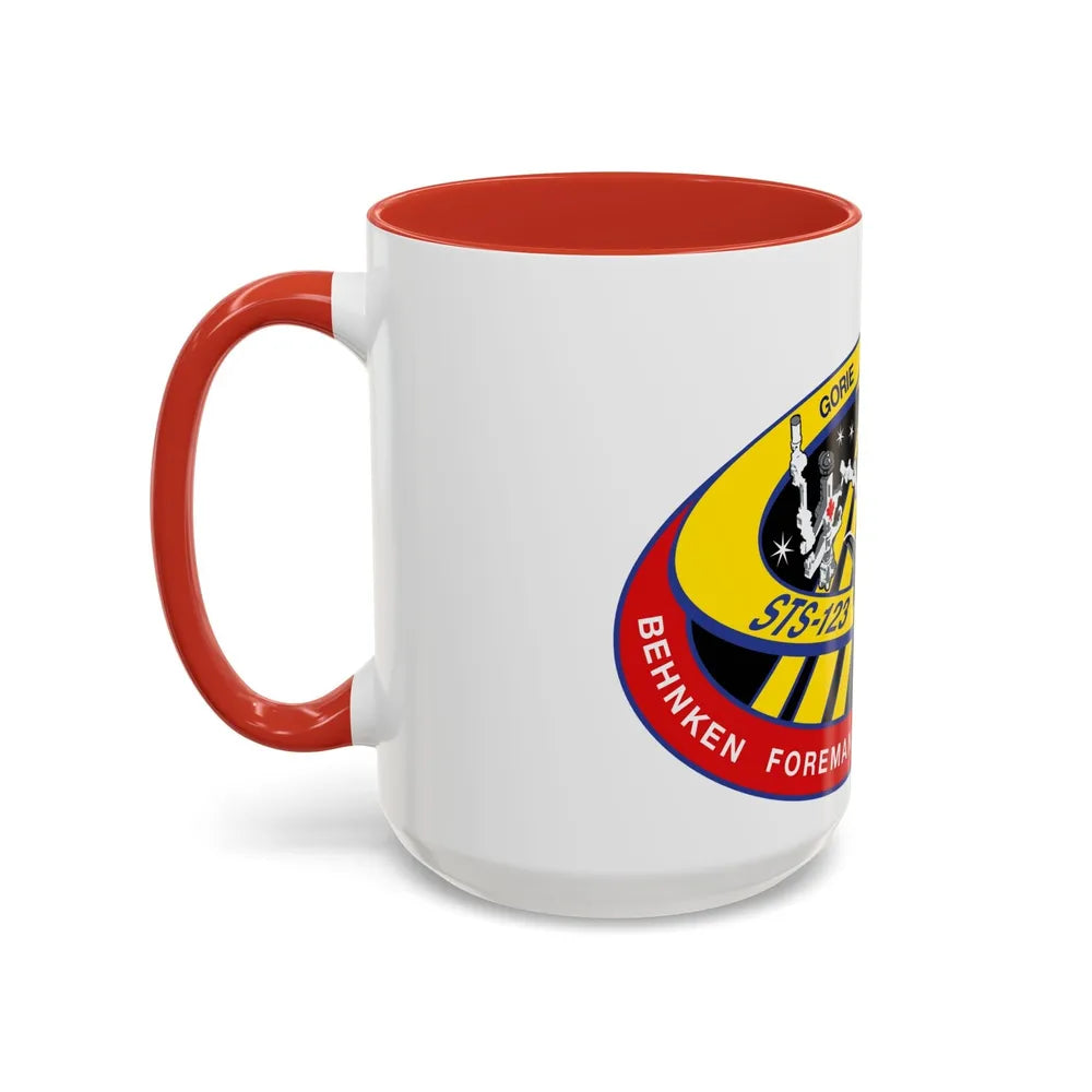 STS 123 (NASA) Accent Coffee Mug-Go Mug Yourself