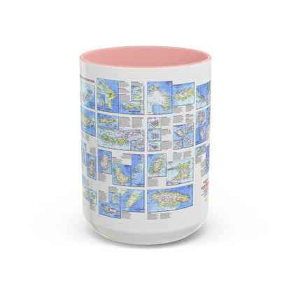 West Indies - Tourist Islands (1981) (Map) Accent Coffee Mug