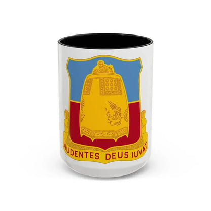 215th Armored Field Artillery Battalion (U.S. Army) Accent Coffee Mug 15oz Black - Go Mug Yourself
