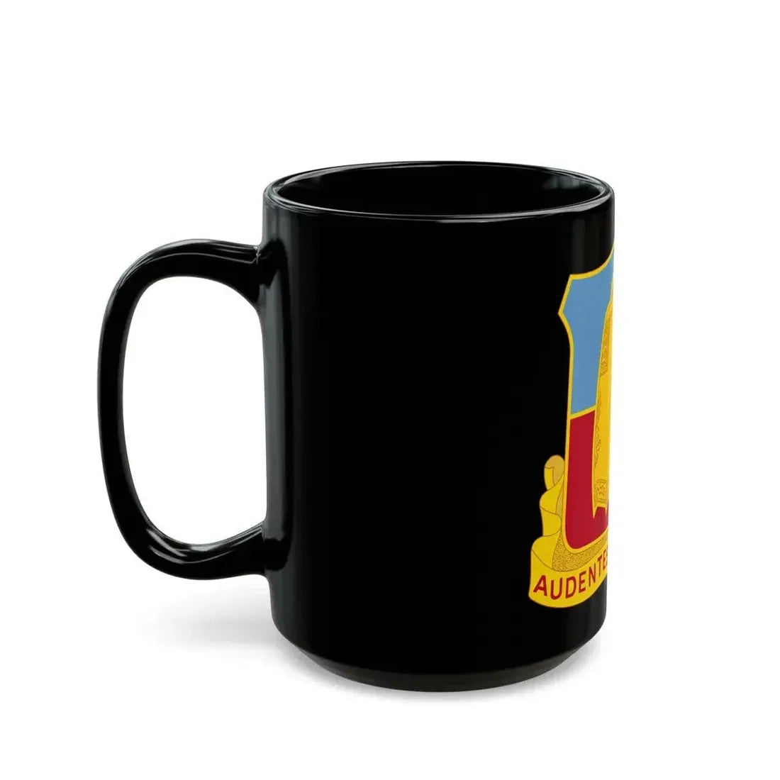 215th Armored Field Artillery Battalion (U.S. Army) Black Coffee Mug - Go Mug Yourself