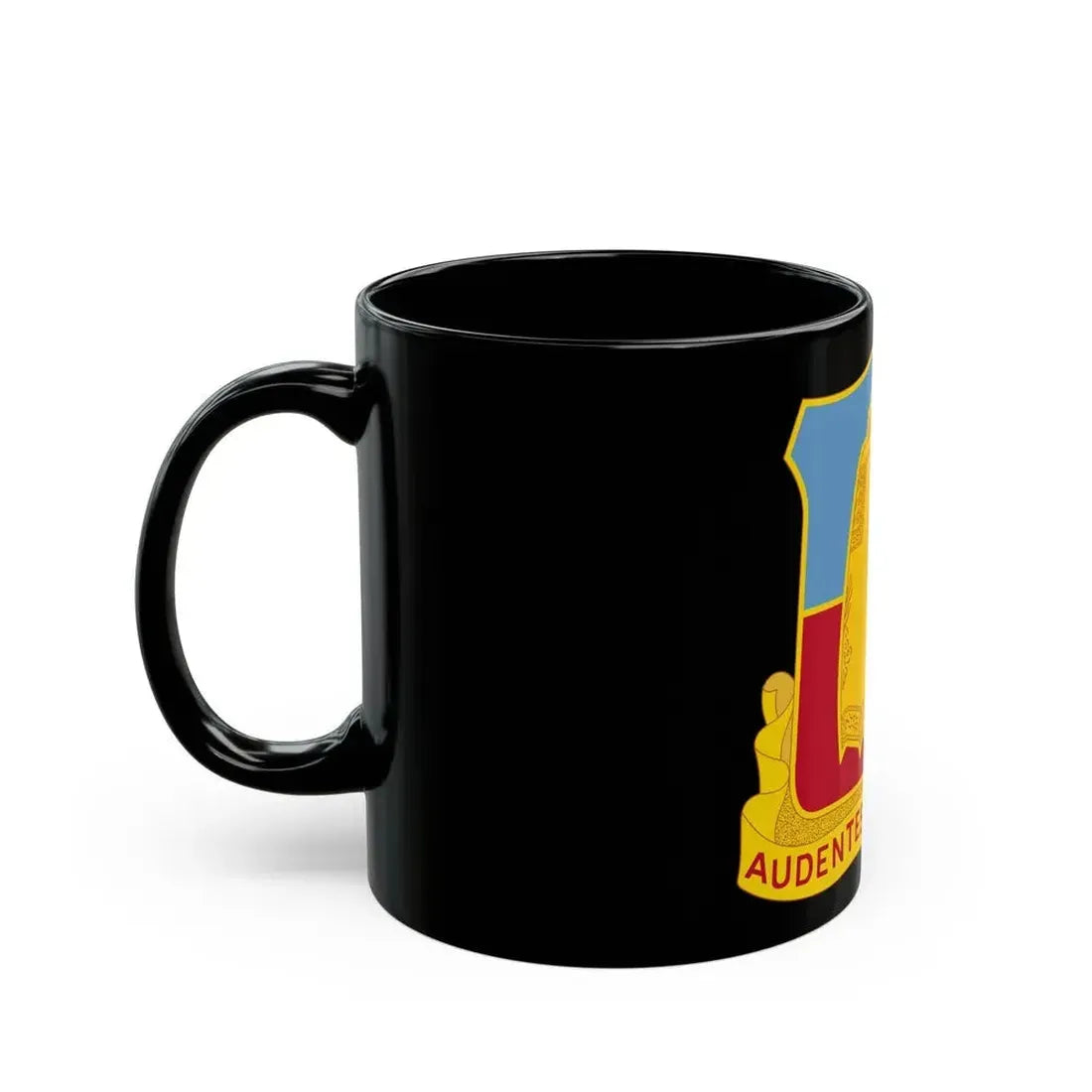 215th Armored Field Artillery Battalion (U.S. Army) Black Coffee Mug - Go Mug Yourself