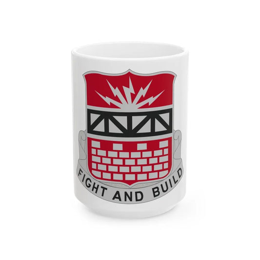 216 Engineer Battalion (U.S. Army) White Coffee Mug-15oz-Go Mug Yourself