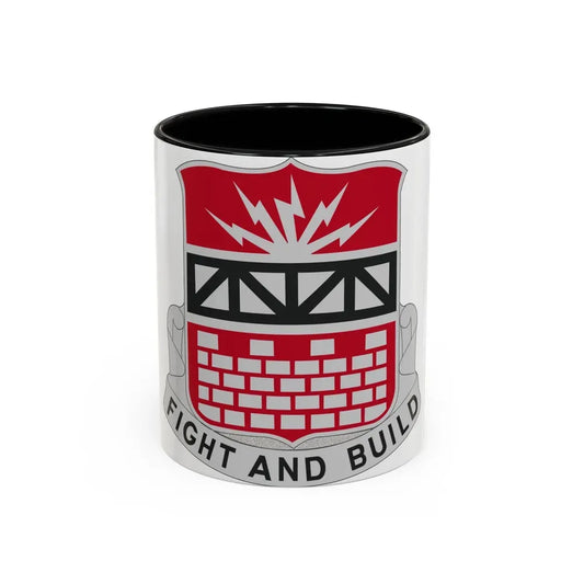 216 Engineer Battalion (U.S. Army) Accent Coffee Mug 11oz Black - Go Mug Yourself