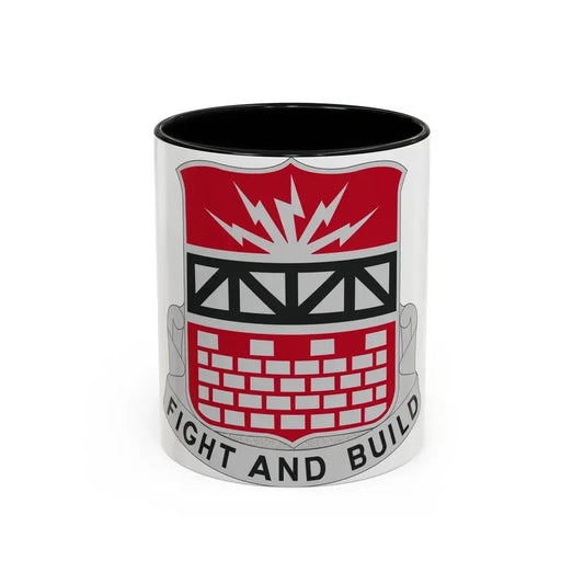 216 Engineer Battalion (U.S. Army) Accent Coffee Mug 11oz Black - Go Mug Yourself
