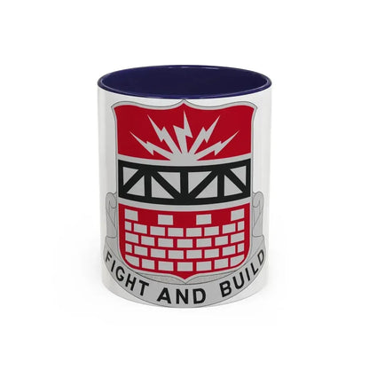 216 Engineer Battalion (U.S. Army) Accent Coffee Mug 11oz Navy - Go Mug Yourself