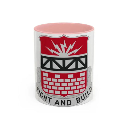 216 Engineer Battalion (U.S. Army) Accent Coffee Mug 11oz Pink - Go Mug Yourself