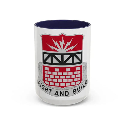 216 Engineer Battalion (U.S. Army) Accent Coffee Mug 15oz Navy - Go Mug Yourself