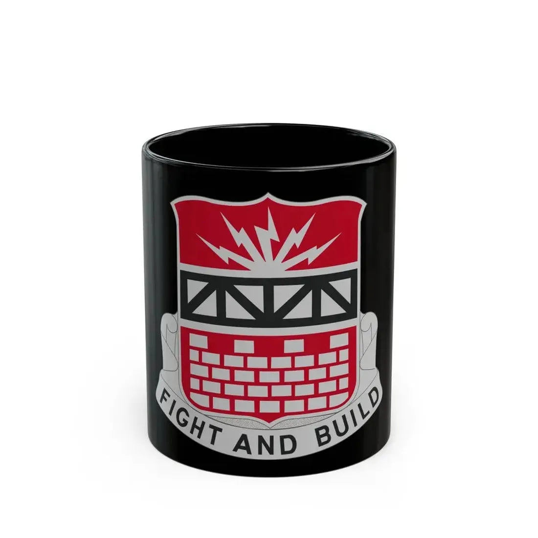 216 Engineer Battalion (U.S. Army) Black Coffee Mug 11oz - Go Mug Yourself
