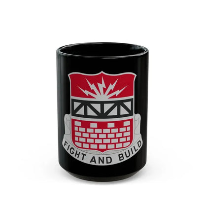 216 Engineer Battalion (U.S. Army) Black Coffee Mug 15oz - Go Mug Yourself