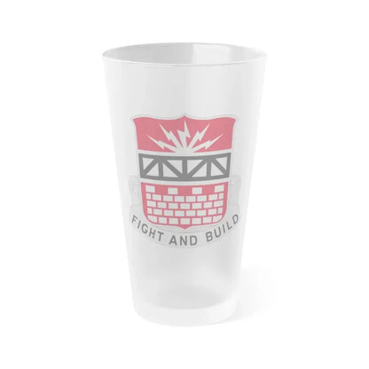 216 Engineer Battalion (U.S. Army) Frosted Pint Glass 16oz Default Title - Go Mug Yourself