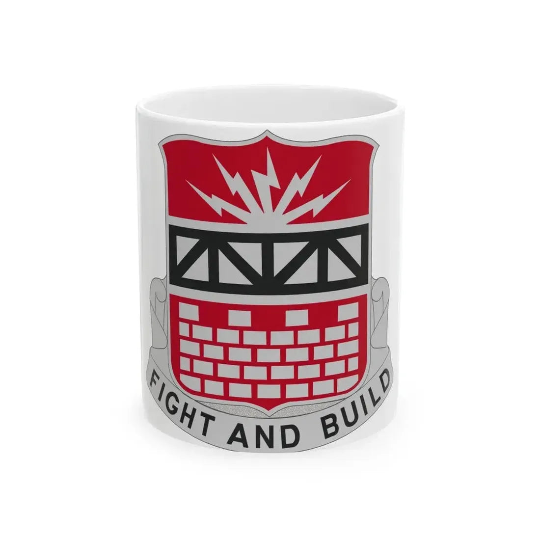 216 Engineer Battalion (U.S. Army) White Coffee Mug 11oz - Go Mug Yourself