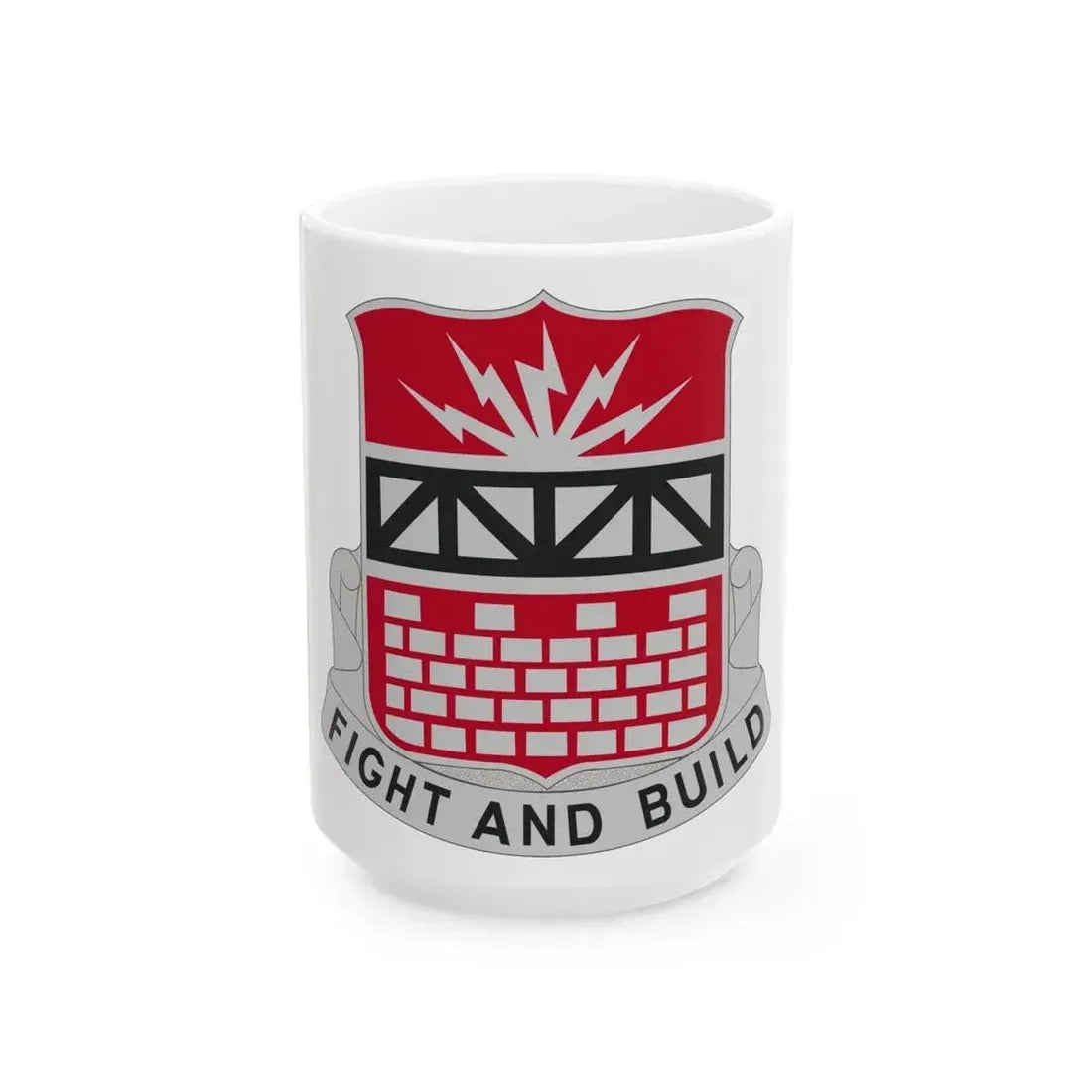216 Engineer Battalion (U.S. Army) White Coffee Mug 15oz - Go Mug Yourself