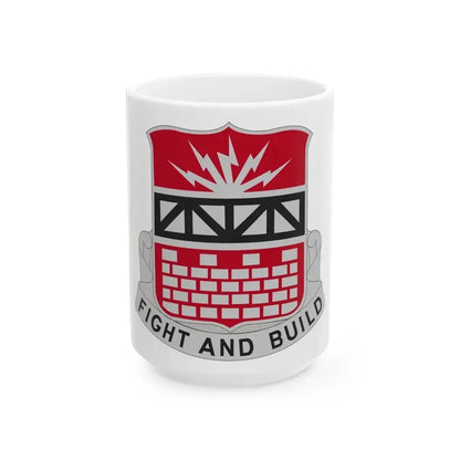 216 Engineer Battalion (U.S. Army) White Coffee Mug 15oz - Go Mug Yourself