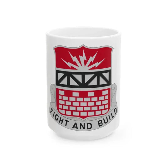 216 Engineer Battalion (U.S. Army) White Coffee Mug 15oz - Go Mug Yourself