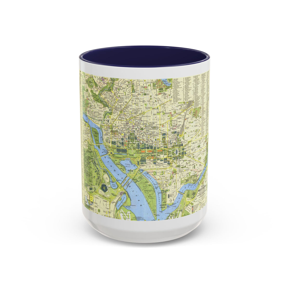 USA - Washington, Tourist (1964) (Map) Accent Coffee Mug