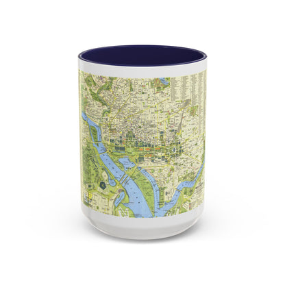 USA - Washington, Tourist (1964) (Map) Accent Coffee Mug