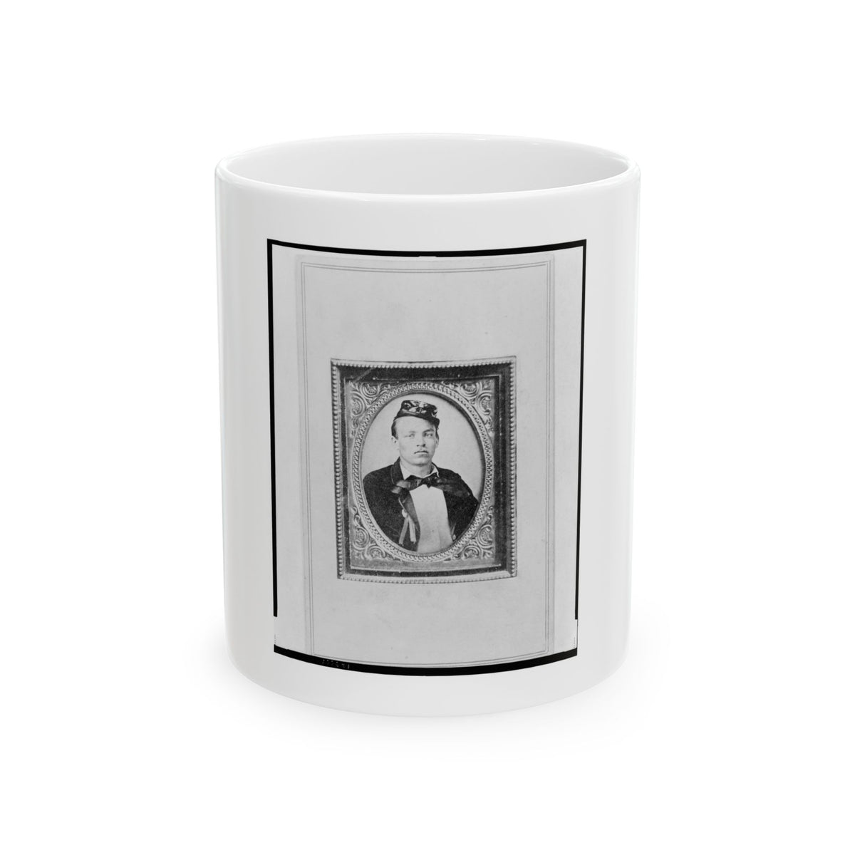 Sgt. Hermann Reintanz, Head-And-Shoulders Portrait, Facing Front (U.S. Civil War) White Coffee Mug