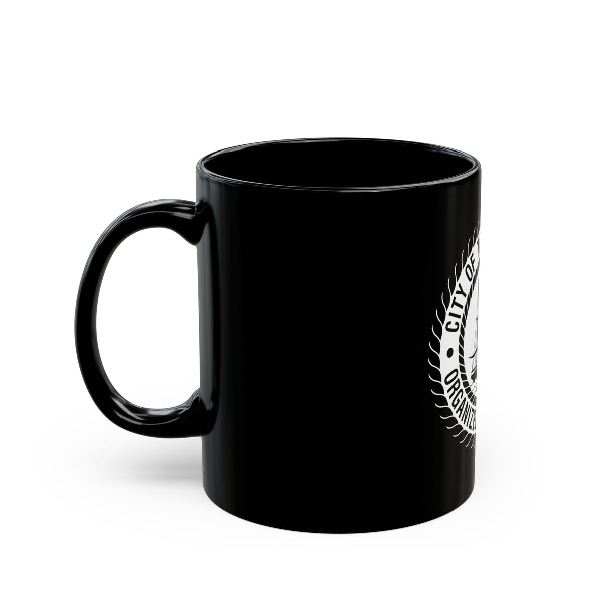 Seal of Tampa Florida - Black Coffee Mug