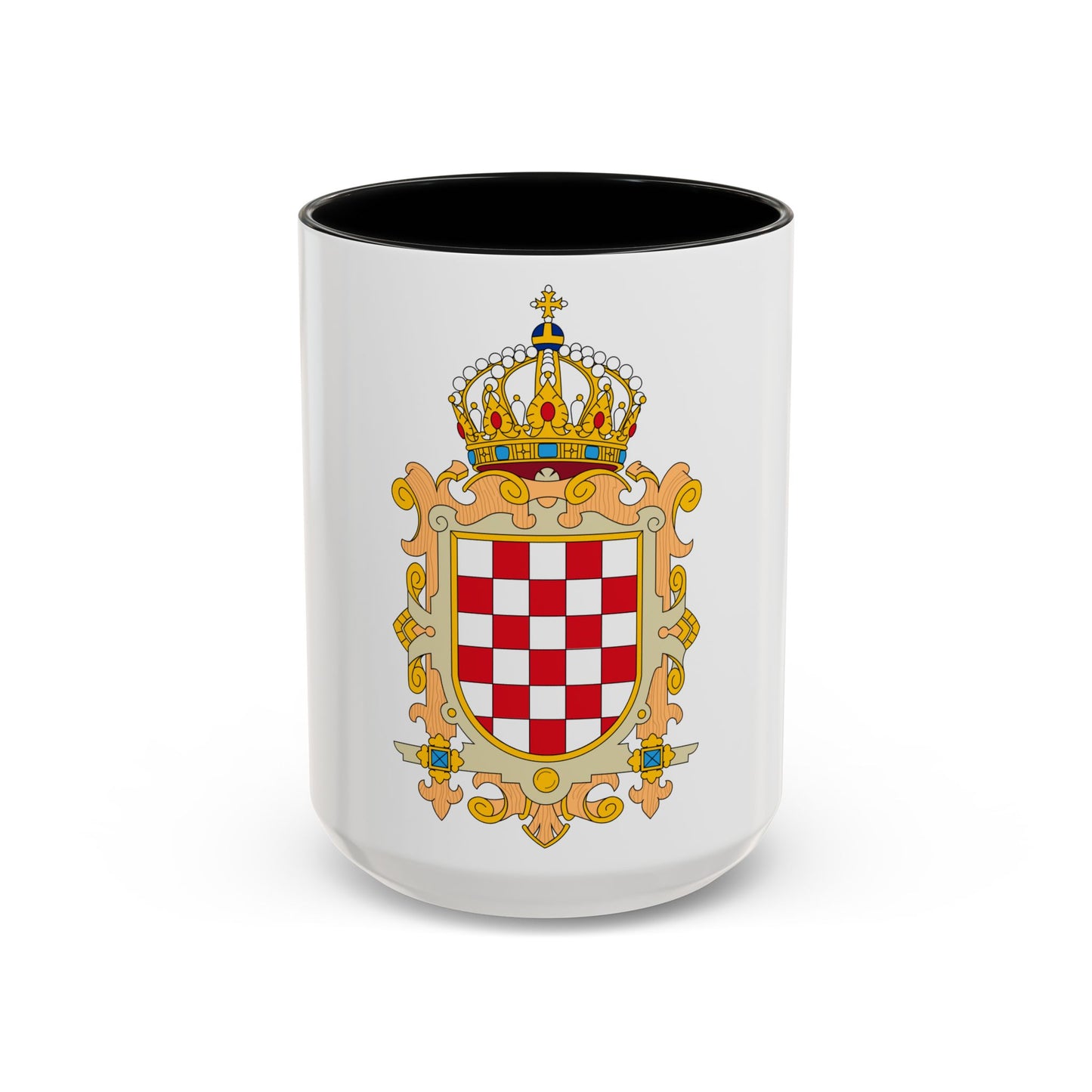 Coat of Arms of Kingdom of Croatia - Accent Coffee Mug