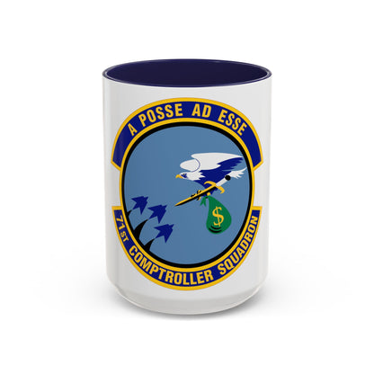 71st Comptroller Squadron (U.S. Air Force) Accent Coffee Mug