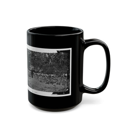 Antietam, Maryland. Graves Of Federal Soldiers At Burnside Bridge (U.S. Civil War) Black Coffee Mug