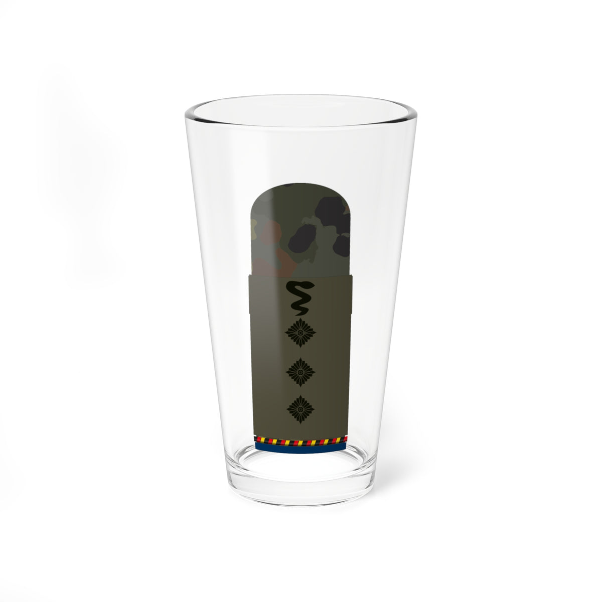 HA OS5 43e Stabsveterinär d.R. San TM R (Military Rank) Pint Glass 16oz