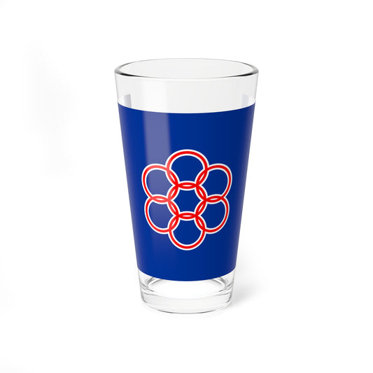 Flag of Nanae Hokkaido (Japan) Pint Glass 16oz