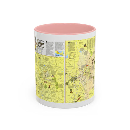 Central America - The Aztec World (1980) (Map) Accent Coffee Mug