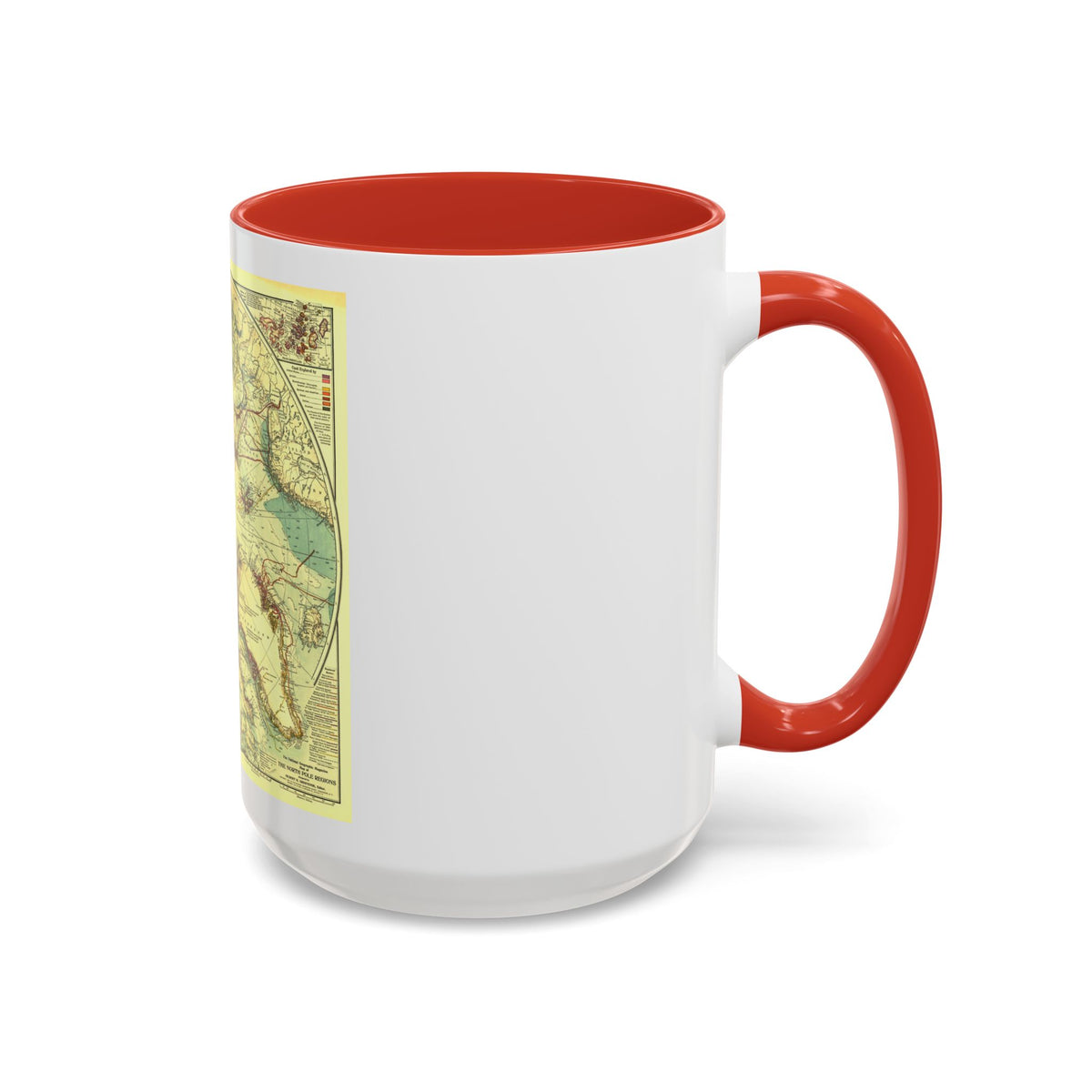 North Pole (1907) (Map) Accent Coffee Mug
