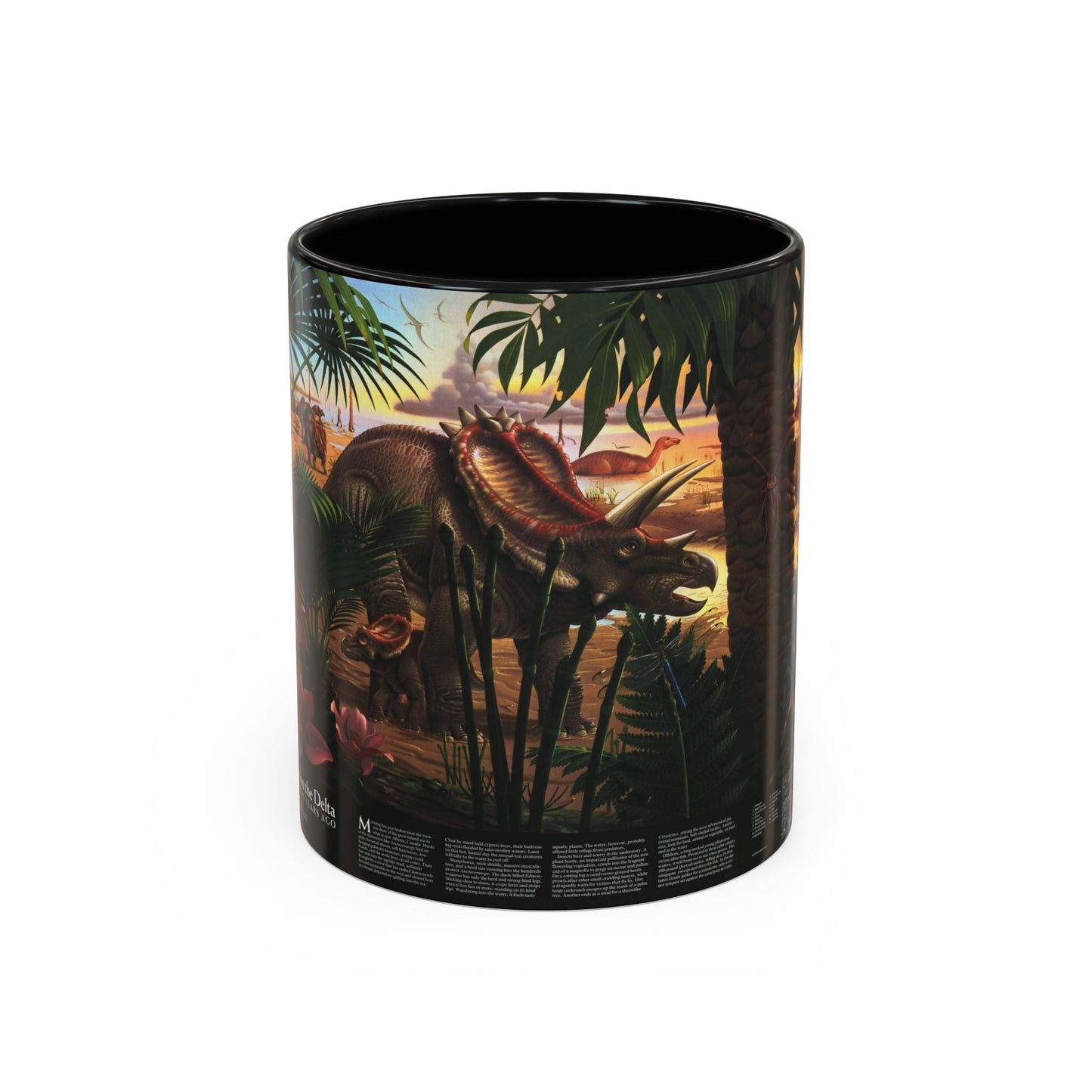 North America - Dawn on the Delta- 74mya (1993) (Map) Accent Coffee Mug