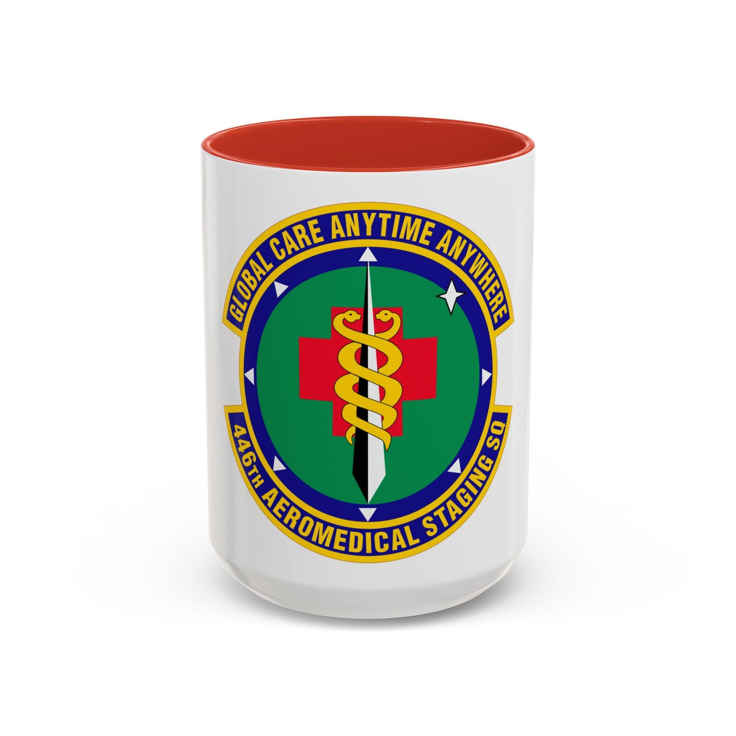 446 Aeromedical Staging Squadron AFRC (U.S. Air Force) Accent Coffee Mug