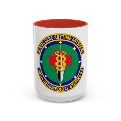 446 Aeromedical Staging Squadron AFRC (U.S. Air Force) Accent Coffee Mug