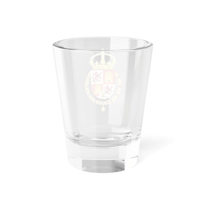Lesser Royal Coat of Arms of Spanish Monarch 1580-c.1668 (Spain) (Coat of Arms) Shot Glass 1.5oz