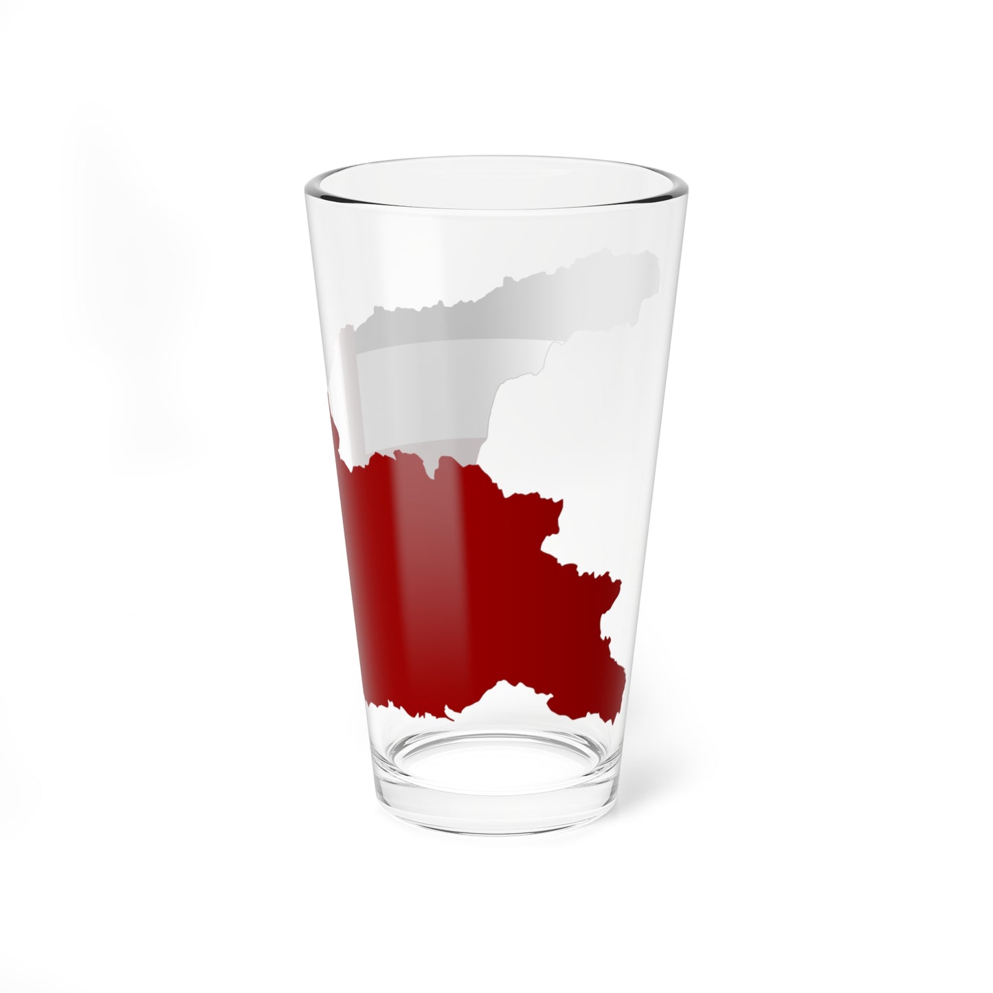 Flag map of Georgia 1990-2004 (Georgia) Pint Glass 16oz