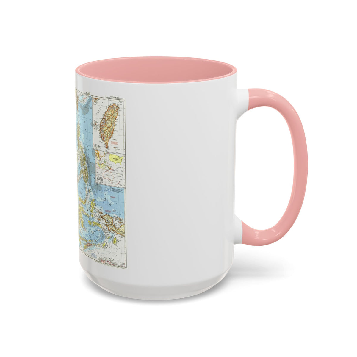 Asia - Southeast (1955) (Map) Accent Coffee Mug