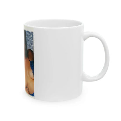 Linda Blair #219 - Topless (Vintage Female Icon) White Coffee Mug-Go Mug Yourself