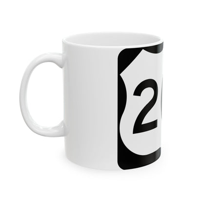 US 20A NY (New York) (Road Sign) White Coffee Mug