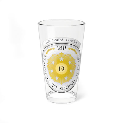 Coat of arms of Venezuela 1810 (Venezuela) (Coat of Arms) Pint Glass 16oz