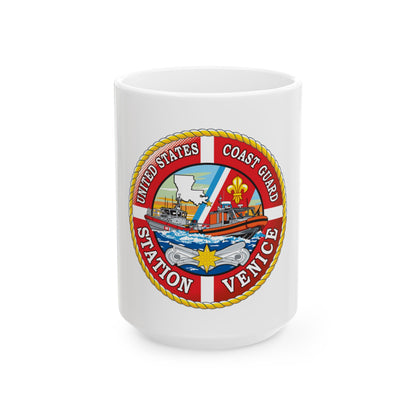 USCG Station Venice (U.S. Coast Guard) White Coffee Mug