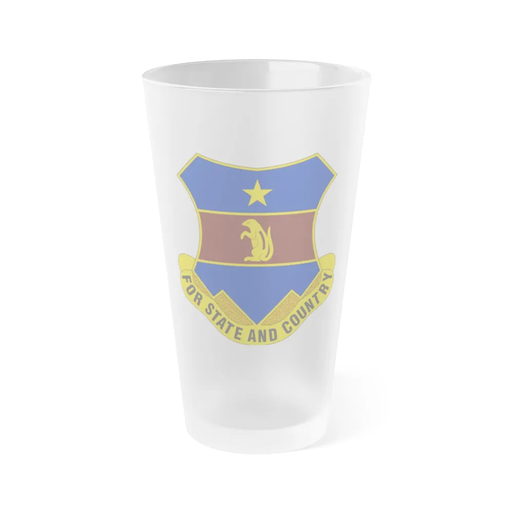 216th Air Defense Artillery Regiment (U.S. Army) Frosted Pint Glass 16oz-Go Mug Yourself