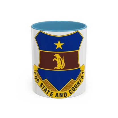 216th Air Defense Artillery Regiment (U.S. Army) Accent Coffee Mug 11oz Light Blue - Go Mug Yourself