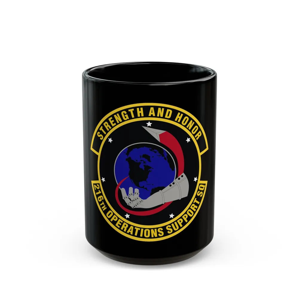 216th Operations Support Squadron (U.S. Air Force) Black Coffee Mug-15oz-Go Mug Yourself