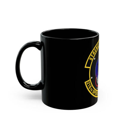 216th Operations Support Squadron (U.S. Air Force) Black Coffee Mug-Go Mug Yourself