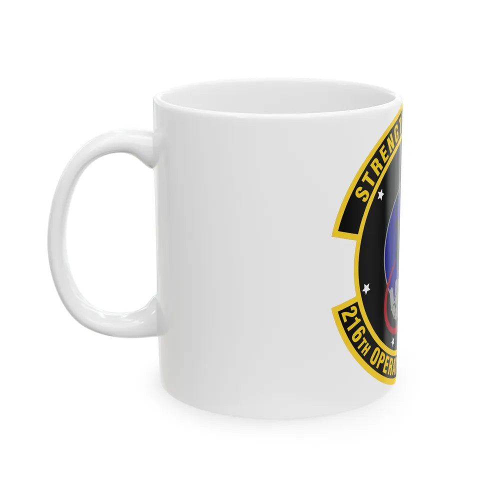 216th Operations Support Squadron (U.S. Air Force) White Coffee Mug-Go Mug Yourself