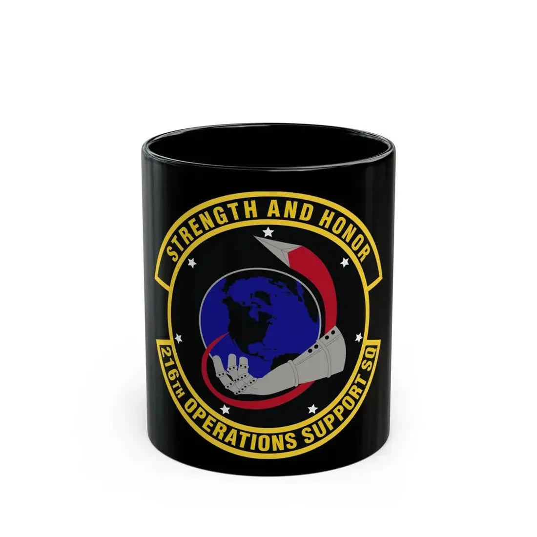 216th Operations Support Squadron (U.S. Air Force) Black Coffee Mug - Go Mug Yourself