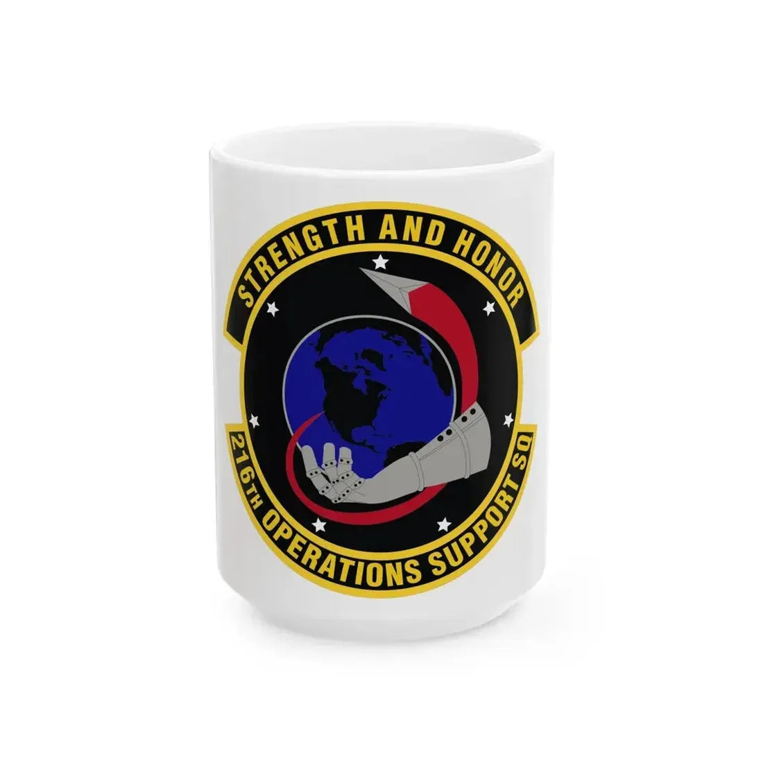 216th Operations Support Squadron (U.S. Air Force) White Coffee Mug 15oz - Go Mug Yourself