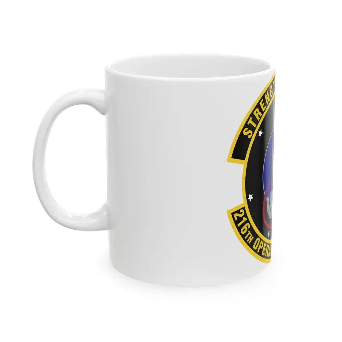 216th Operations Support Squadron (U.S. Air Force) White Coffee Mug - Go Mug Yourself