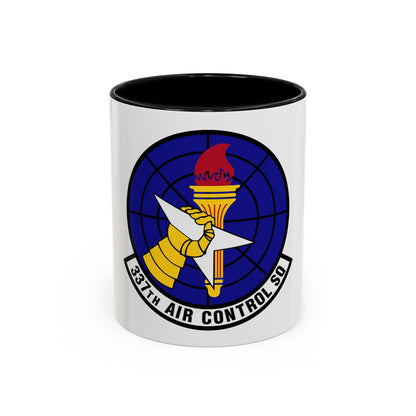337 Air Control Squadron AETC (U.S. Air Force) Accent Coffee Mug