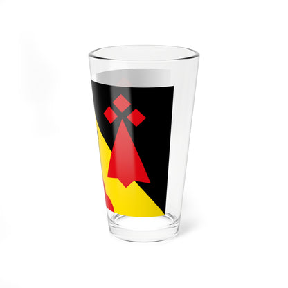 Pays de Calanhel traditional district flag (France) Pint Glass 16oz